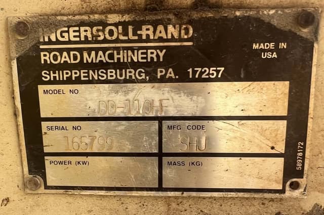 Ingersoll-Rand DD110HF Tandem Roller - Year: 2012 - photo 6